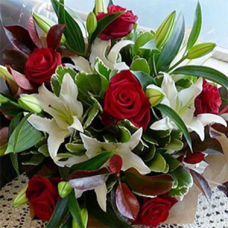 Roses and Lily