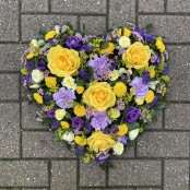 Yellow and Purple Heart