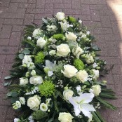 White and Green Coffin Spray.