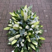 Simply White Coffin Spray.