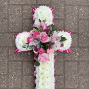 Pink & White Cross