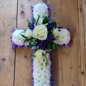 Purple & White Cross